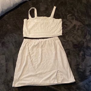 Crop top two piece set